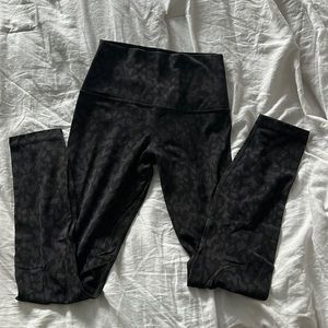 lululemon align 25” legging (leopard print)